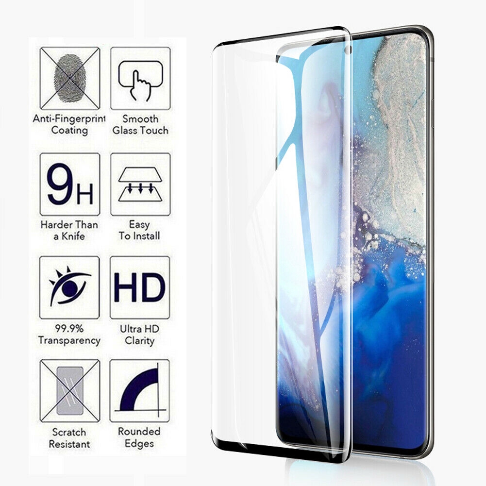 2in1 6D Curved Tempered Glass Screen Full Cover Screen Protector Explosion-proof Shockproof Anti-Scratch+Camera Flexible Glass Lens Film For Samsung Galaxy S20 S20+ Ultra