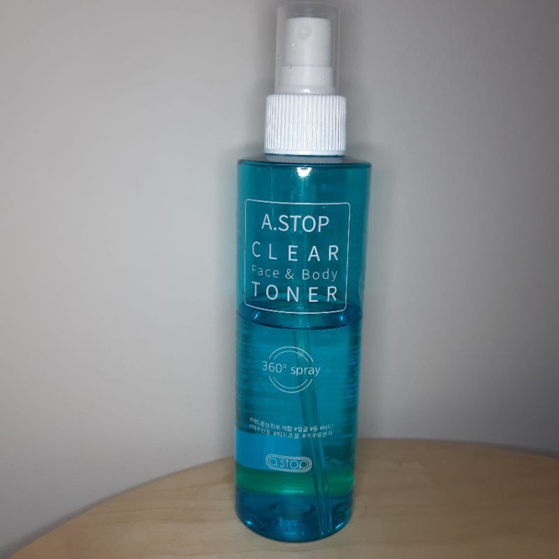 [PRELOVED] A.STOP A STOP CLEAR TONER FACE & BODY TONER 210ML