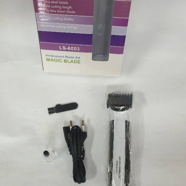 Recharge Hair Clipper SHAVER Cukuran rambut kumis  LADYSTAR MESIN CUKUR JANGGOT LS 6003 04-003-LS