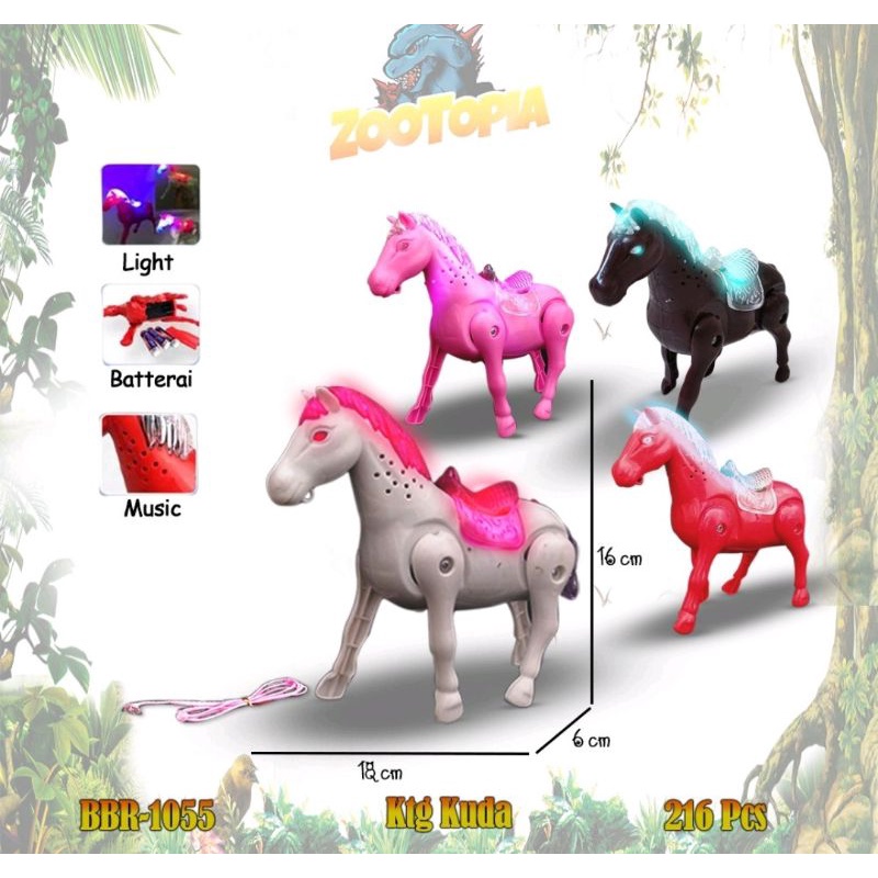 MAINAN ANAK KUDA PACU KUDA KUDAAN BATERAI ROBOT KUDA MURAH