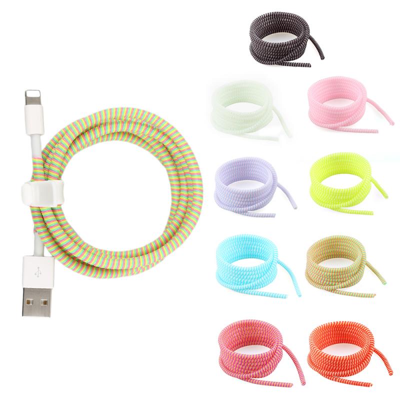 USB Charging Data Line Cable Protector，Wire Cord Wrap Cable Winder Organizer，Phone Data Cable Protection Rope