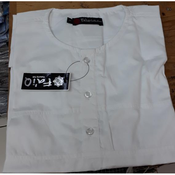 Koko Tangan Panjang Polos Kerah Oblong D19 Terbaru