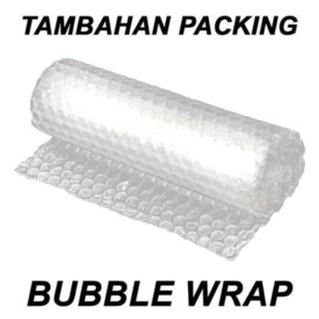 

Bubble Wrap Black - untuk tambahan packing.