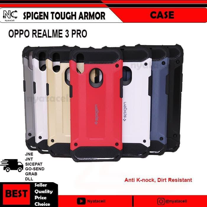 SUPER PROMO REALME 3 PRO - X LITE SPIGEN TOUGH ARMOR IRON/RUGGED/TA TECH CARBON