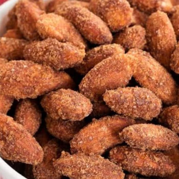 

500gram Almond Panggang Rasa Pedas ( Chilli Coated Almond )Oven spicy - 500gr ALD Spicy