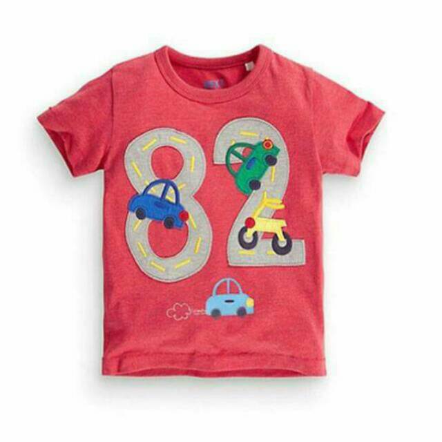 Atasan Kaos Anak Cewek Cutie Car 82 PINK Tee