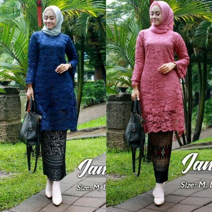 kebaya brukat tunik jannah trendy