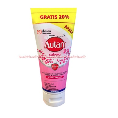 Autan Sakura Floral 50ml Lotion Krim Anti Nyamuk Krim Bebas Nyamuk Wangi Bunga Mosquito Cream