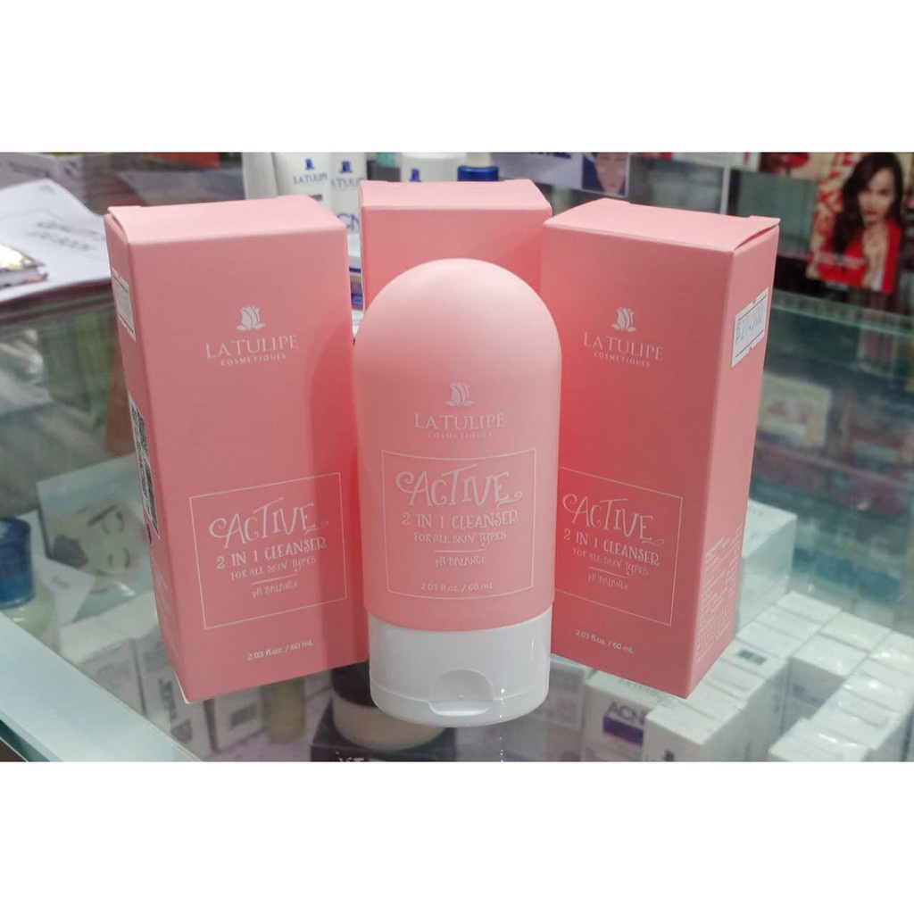 la tulipe active 2in1 cleanser / sabun wajah +pembersih untuk remaja