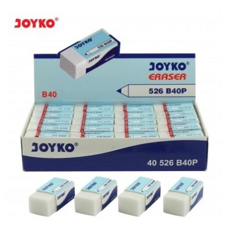 

Eraser Penghapus Pensil Joyko kecil 526-B40P Putih