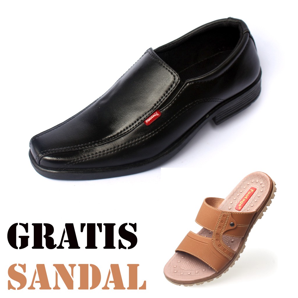 Sepatu Pantofel D-01 Gratis F-04 | Shopee Indonesia