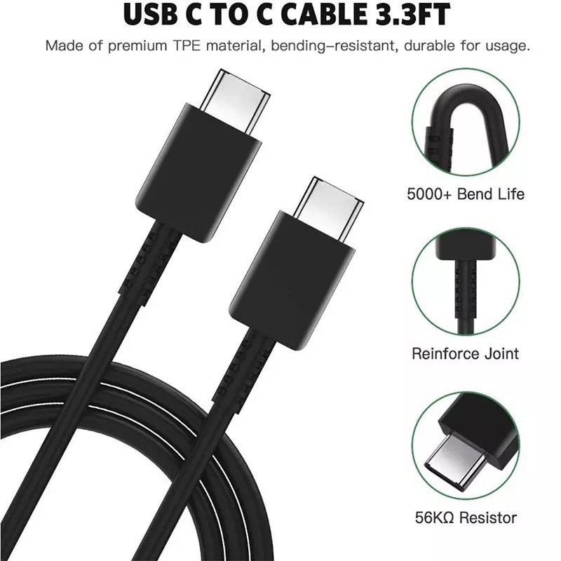 PROMO KABEL DATA COPOTAN SAMSUNG NOTE20 ULTRA TYPE C TO C FASTCHARGING