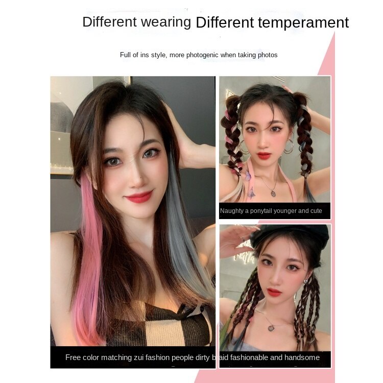 Wig Rambut Model Gantung Telinga Seamless