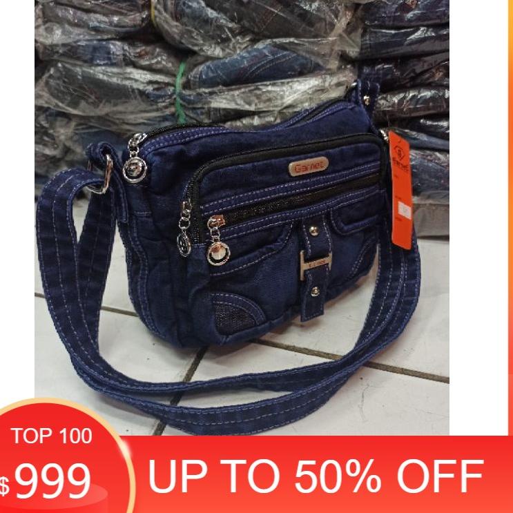 Modern.. TAS WANITA TAS SELEMPANG WANITA JEANS LEVIS - TAS WANITA BAHAN LEVIS - GARNET K-1349