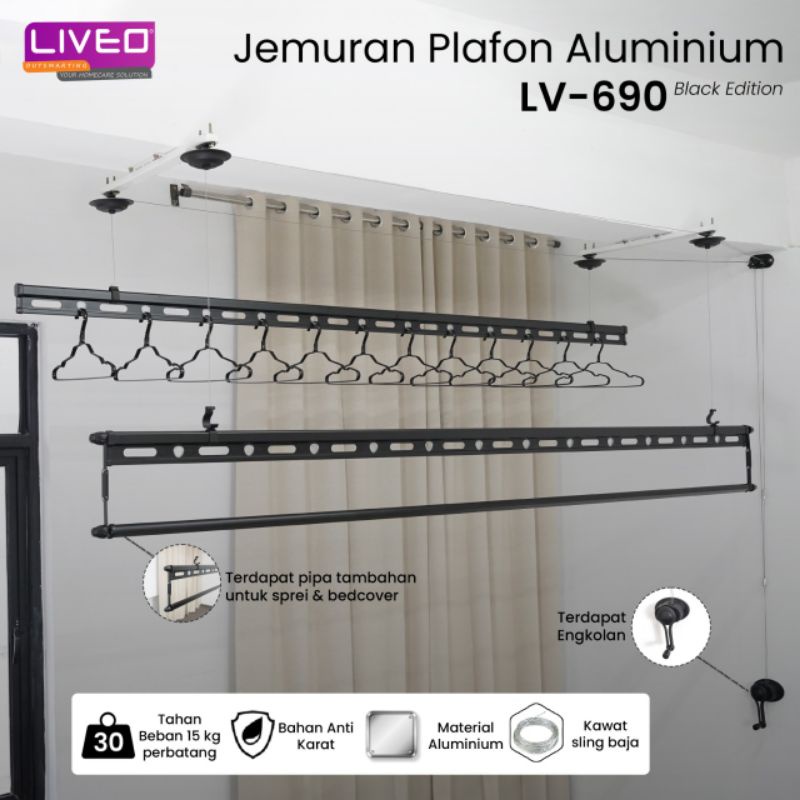 Jemuran Lifting Liveo LV 690 2.4 Meter