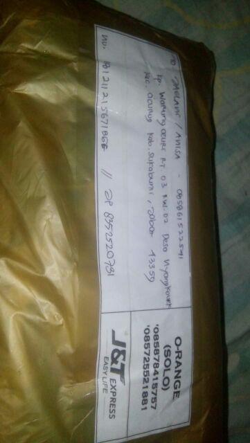 Orange Batik - Gamis Batik Mix Brukat Cendrawasih Maxi