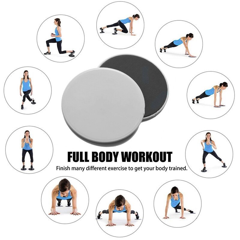 Alat Fitness Perlengkapan Gym Slider Fitnes Discs Disk