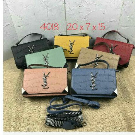 Tas ysl croco import