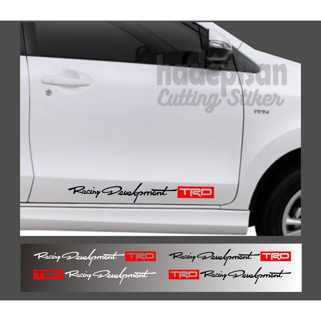 Stiker Mobil Cutting Sticker Kaca Body Pintu Spion Mobil Trd