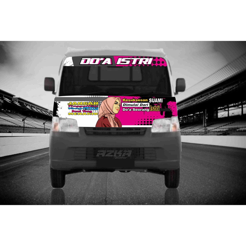 Stiker decal kabin mobil pick up grandmax l300 new carry carry futur ts 120ss bonus stiker kaca 008