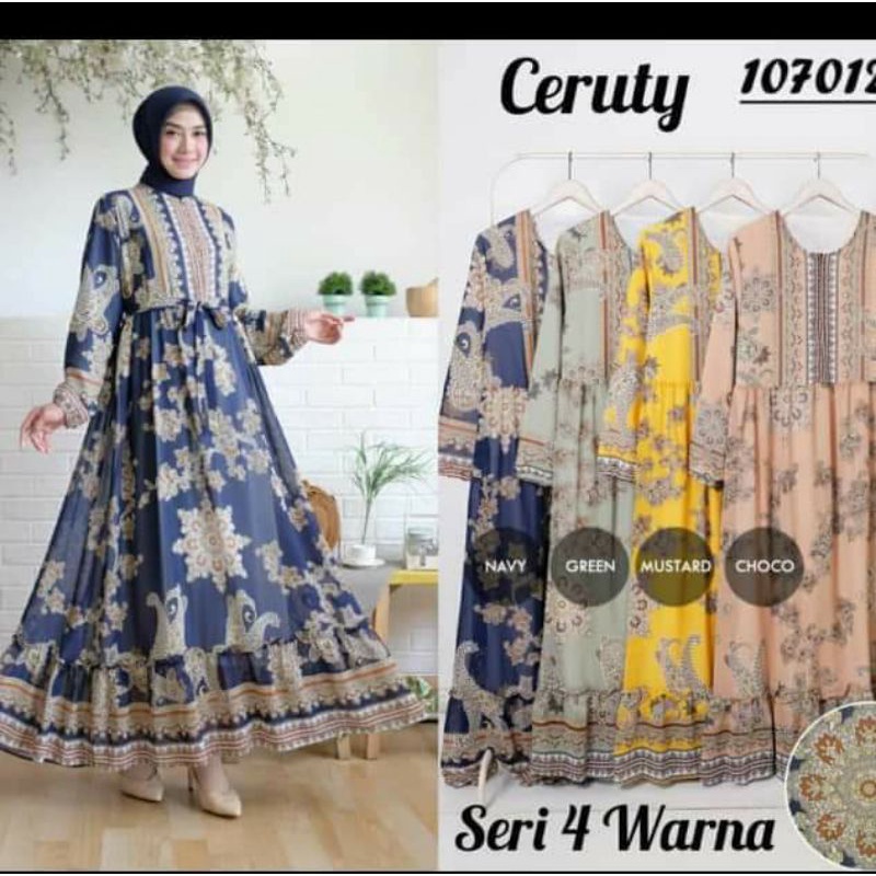 gamis ceruty printing