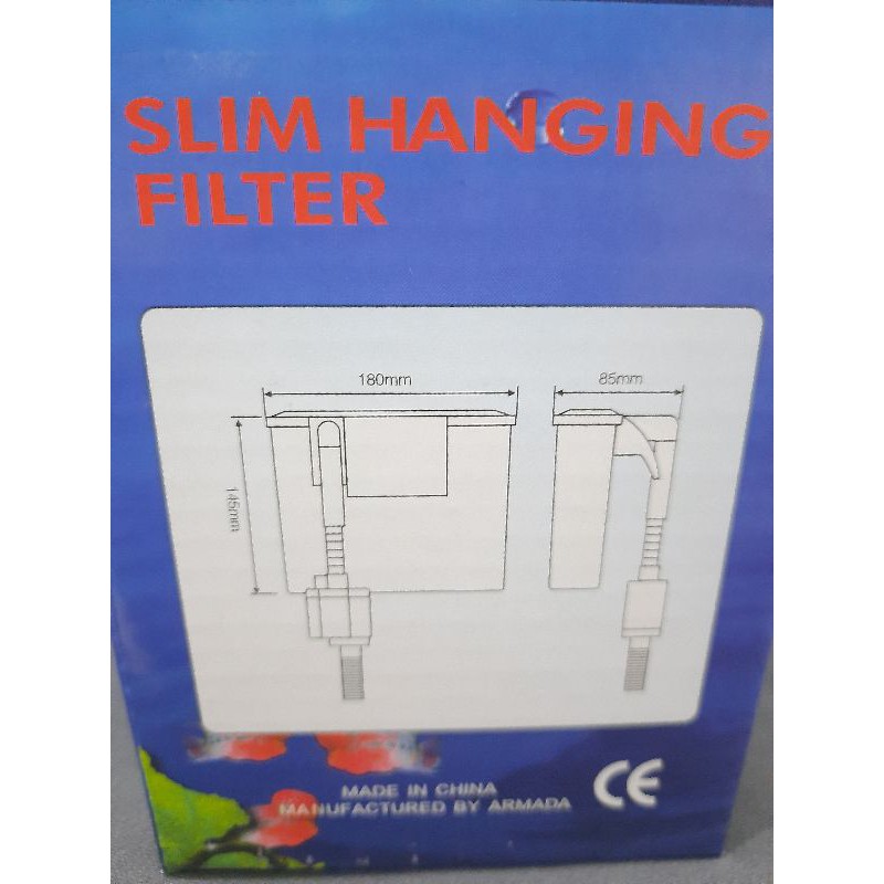 Promo murah POMPA AQUARIUM SLIM HANGING FILTER ARMADA AR 602