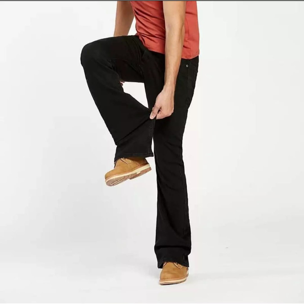 Celana Cutbray Pria Wanita Katok Jeans Cowok Cewek Kualitas Premium Cheap Monday Black