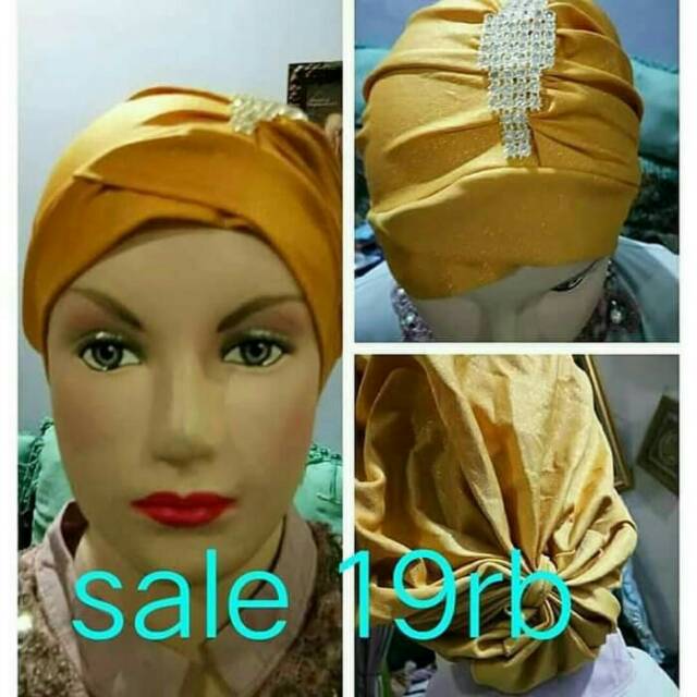 Turban hijab instan/ turban dewasa bahan jersey premium