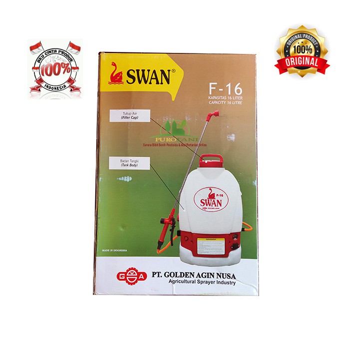 Tangki Cas Swan F-16 Sprayer Battery