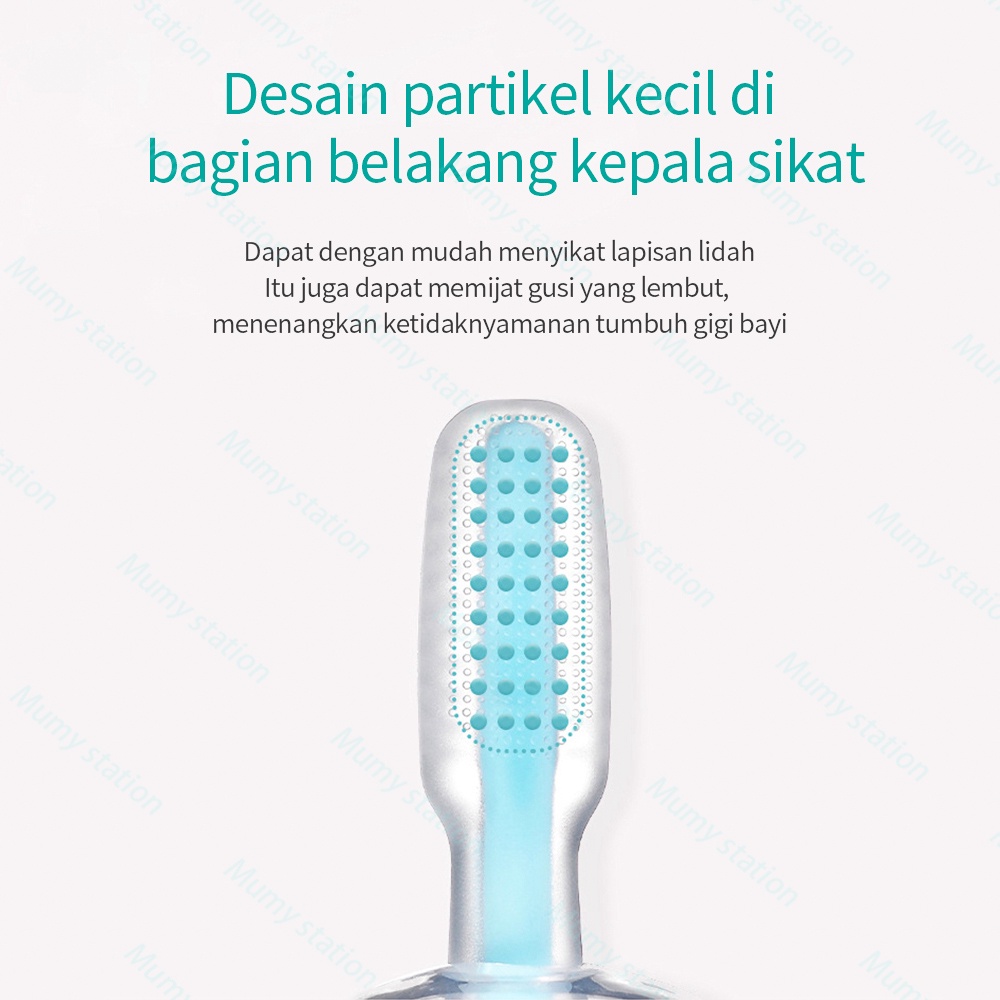 Mumystation Sikat Gigi Bayi Silicon - Baby Tooth Brush - Pembersih Mulut Bayi