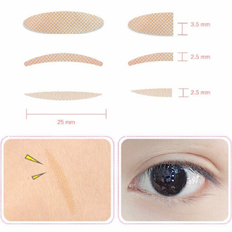 360 Stickers Plum Shaped Silk Gauze Reel Double Eyelid Stickers