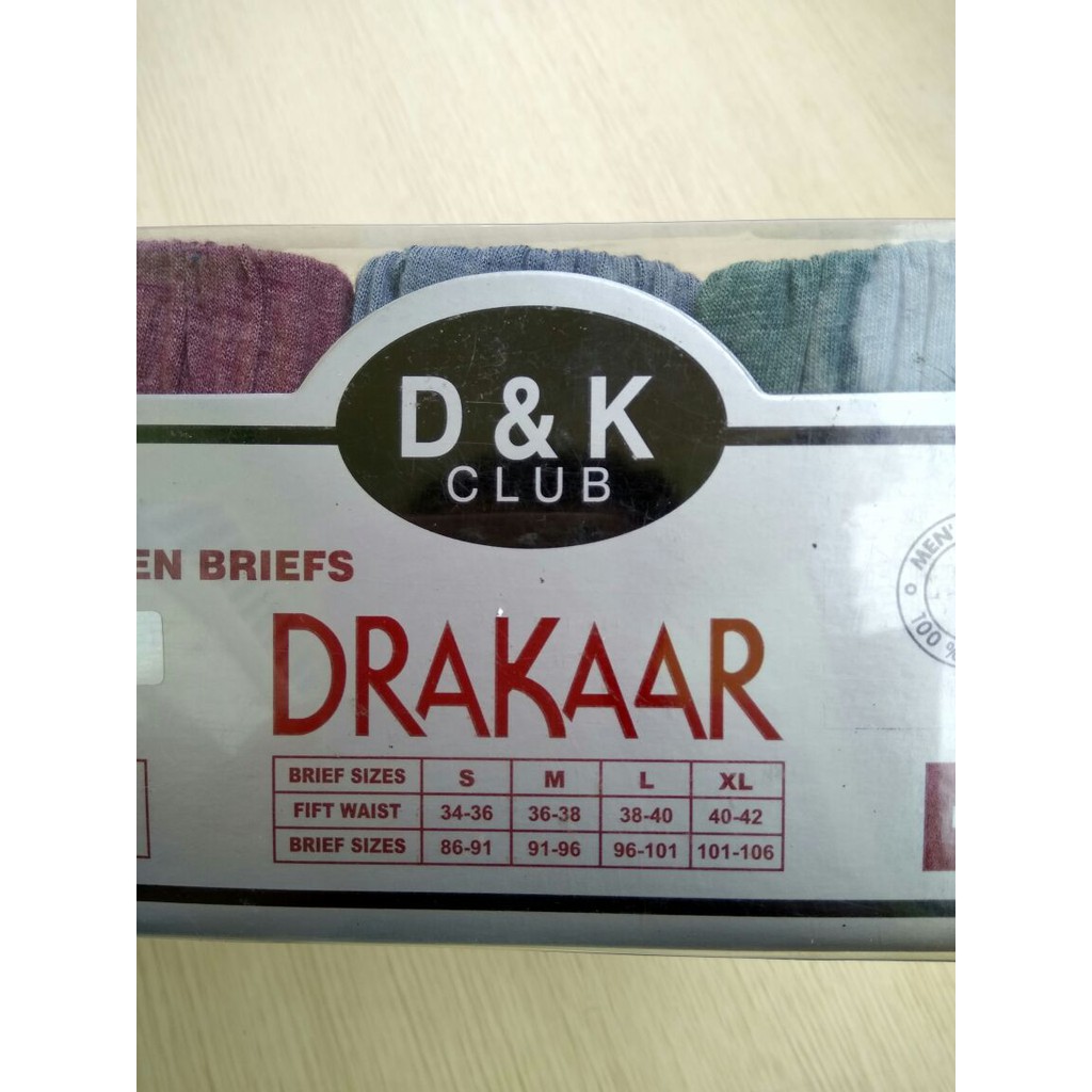 DRAKAAR Celana dalam pria 3PCS - CD drakar - Celana Pria