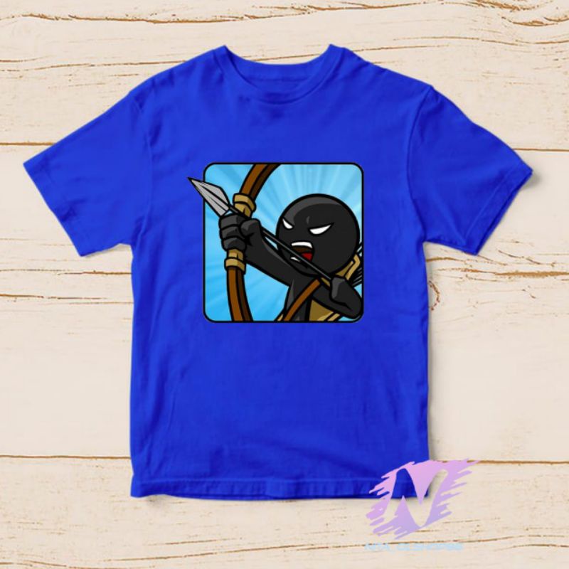 kaos gamer stikman mobile baju anak karakter kartun stik man