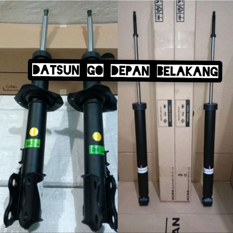 shockbreaker shock absorber nissan datsun go panca depan belakang