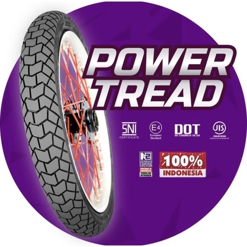 MIZZLE POWER TREAD 2.50 ring 17 ban tahu motor bebek shogun smash supra vega non tubeless