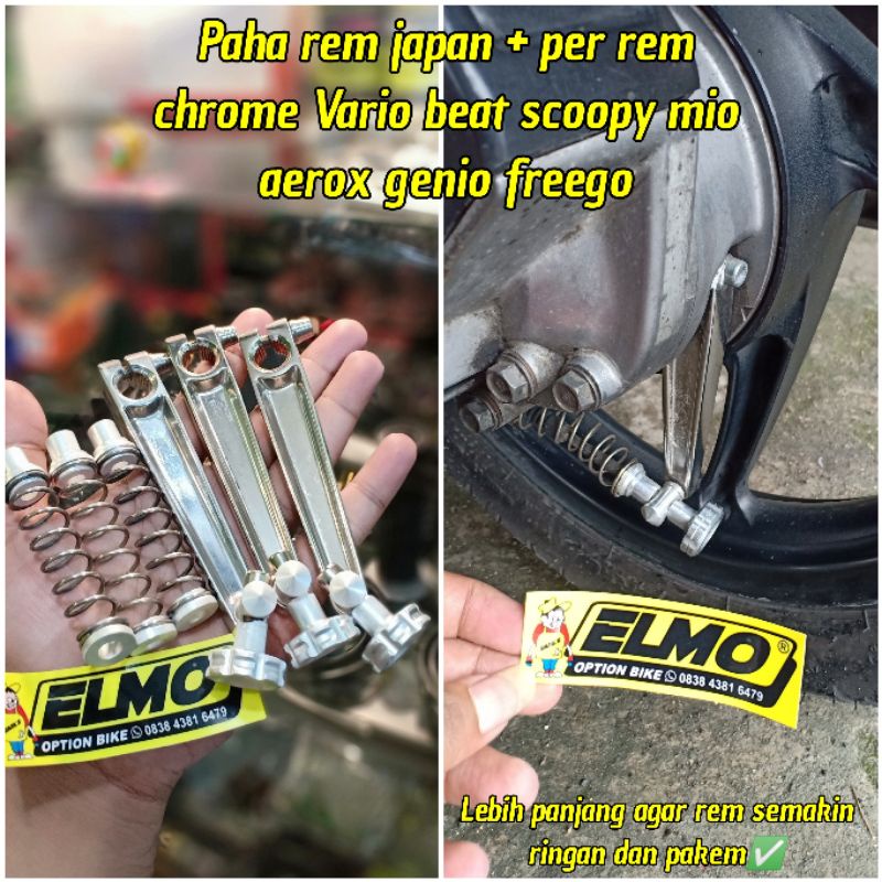 Paha rem model SGP Japan chrome plus per vario