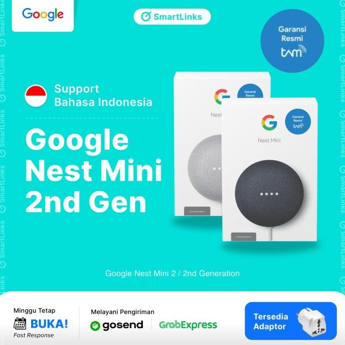 Google Nest Mini 2 / 2nd Generation - Garansi Resmi TAM