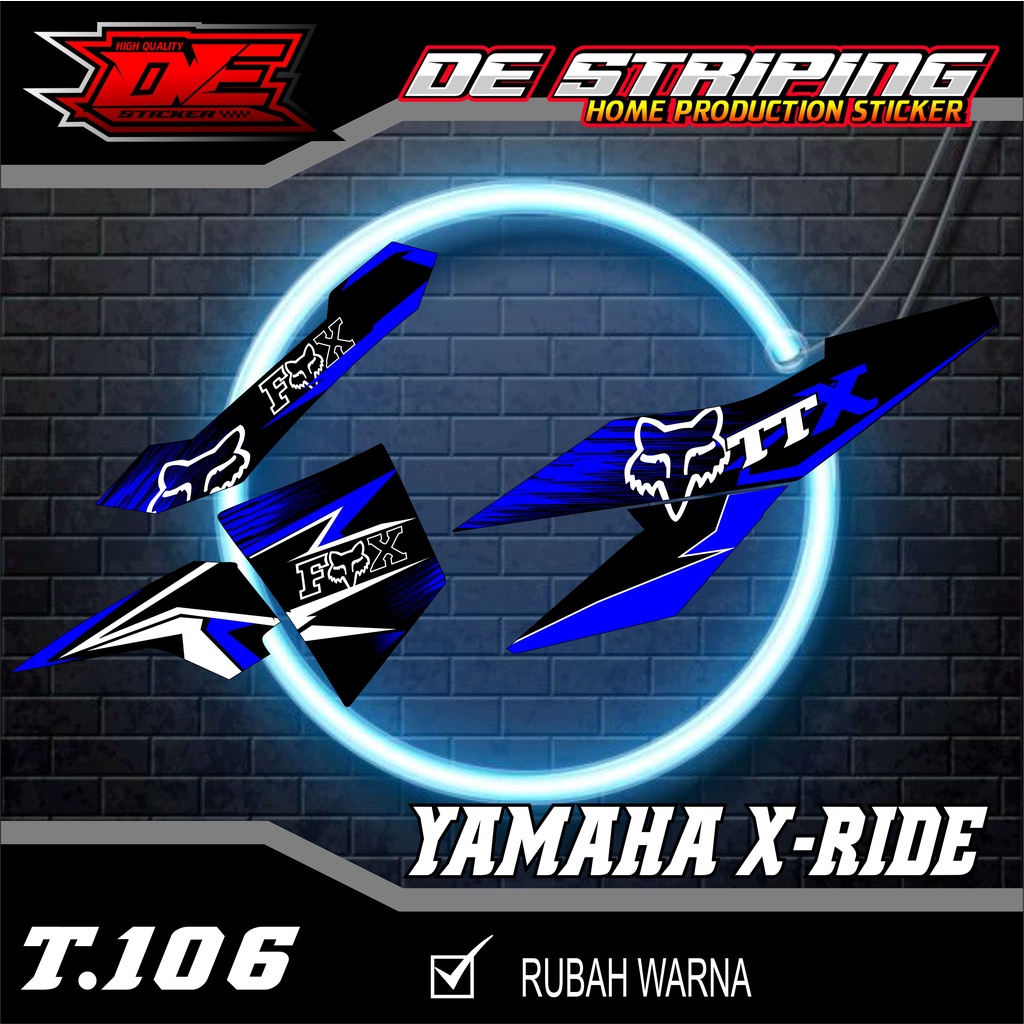 Striping Stiker Motor X ride 115 Aksesoris Motor Semifull Keren T106