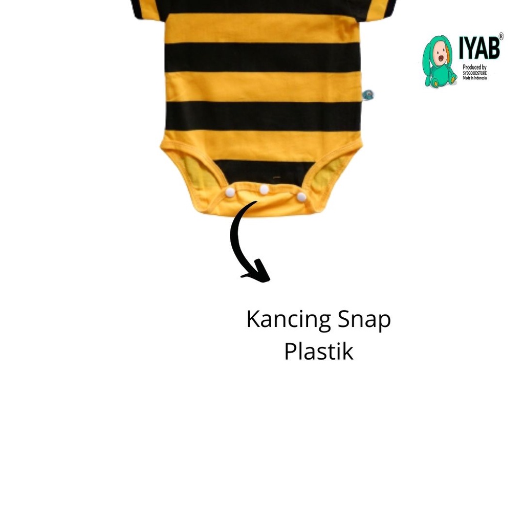 IYAB  Baju Bayi Jumper Bayi Lebah Katun Unisex-5