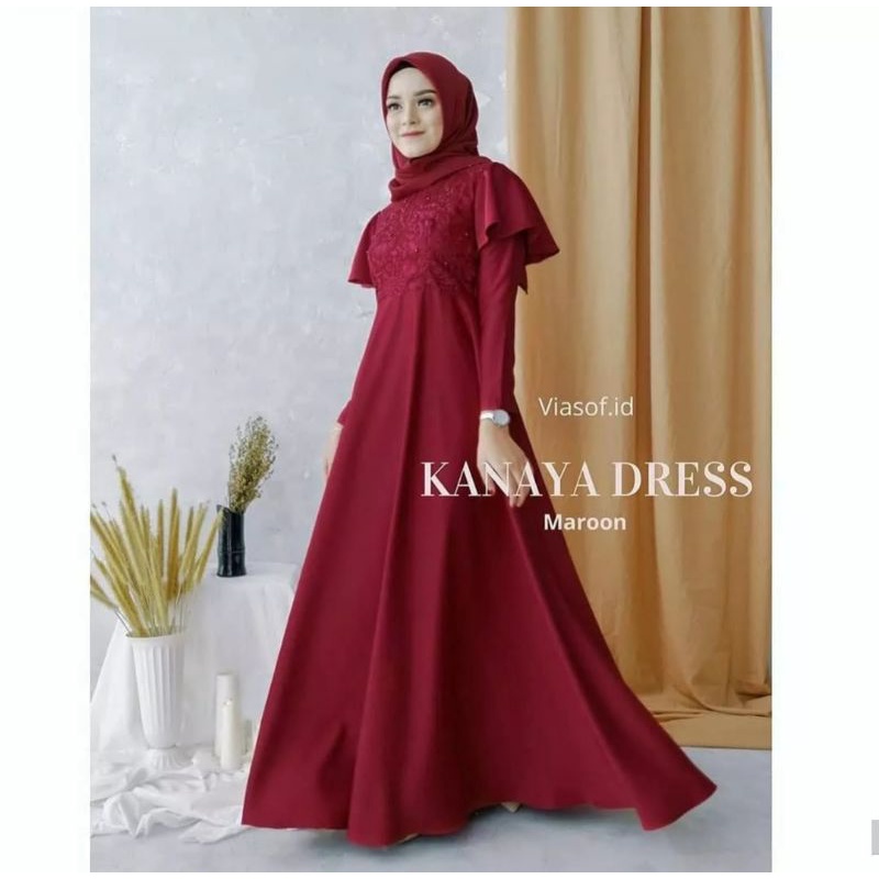 GAMIS PESTA/GAMIS BURKAT KOMBI WOLFIS/ BAJU WANITA /GAMIS MUSLIM TERBARU TERMURAH