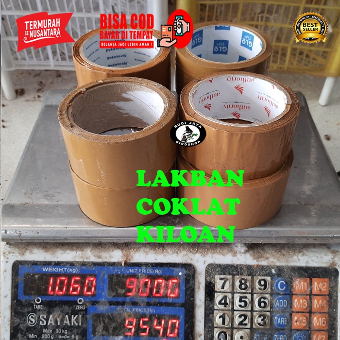 

LAKBAN MURAH ISOLASI WARNA COKLAT KILOAN 1 PCS BERAT +- 125 GRAM SAMPAI 150 GRAM MURAH LEBAR 2 INCH 3 JARI DIJAMIN LENGKET KUAT TEBAL PACKING PAKING