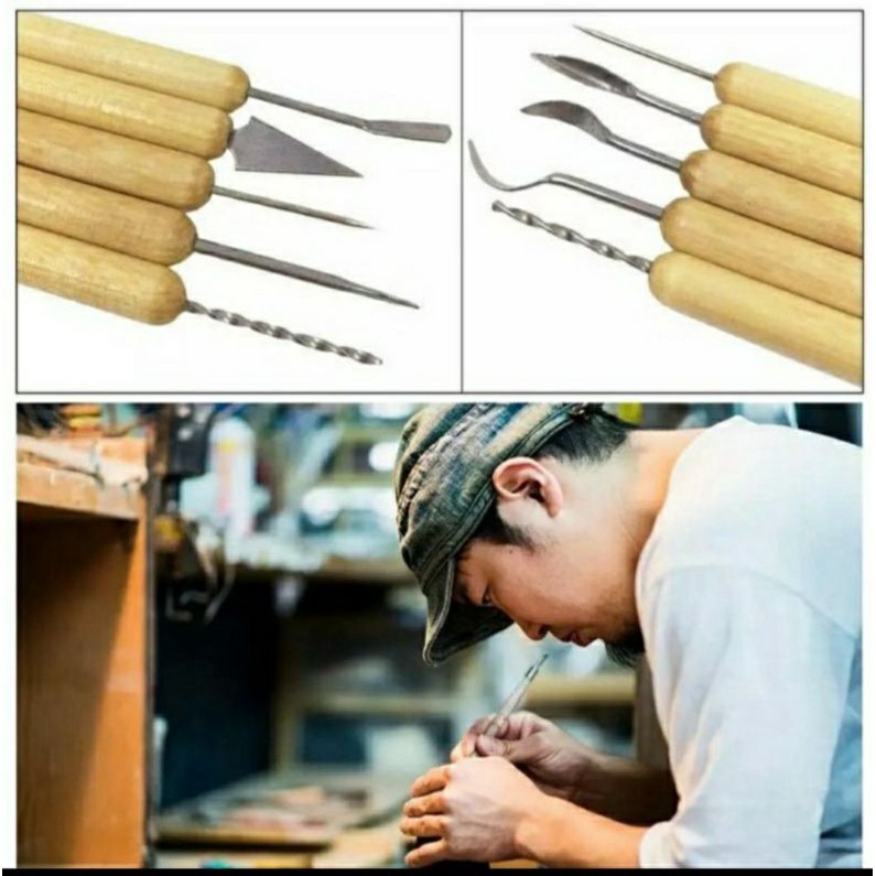 

Pisau Ukir Seni 14 in 1 Set Crafting Art Knife