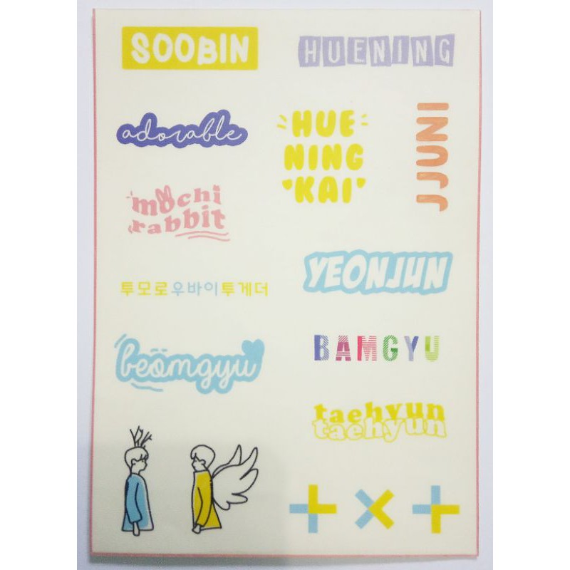 Sticker Fanart Kpop From BAEBBYS (TXT, NCT, NCT 127, Monsta X, IKON)