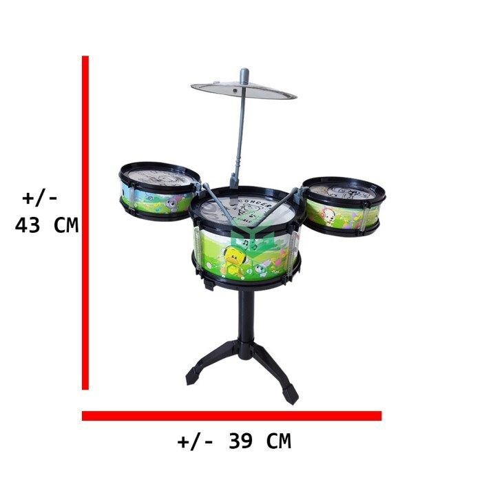 Mainan Edukasi Anak Alat Musik Jazz Drum Set SH1231 - Kado Hadiah Ulang Tahun Anak Laki-laki Usia 2 3 4 5 6 7 Tahun