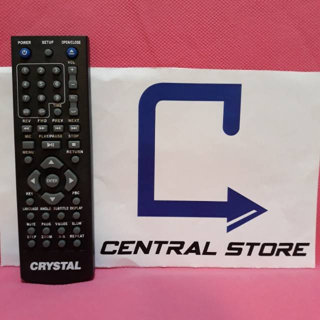 Remote DVD Crystal Hitam ORIGINAL