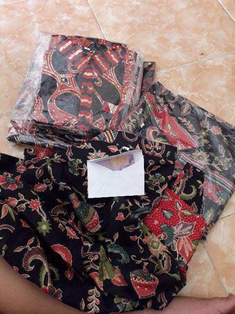 Qnunbatik Sarimbit/couple Batik Rok N Blus Alena Gentong Hitam