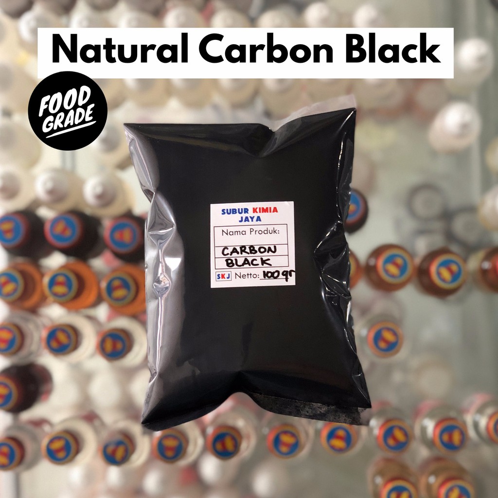 

Pewarna Makanan Natural Warna Hitam / Carbon Black Food Grade 100 gr