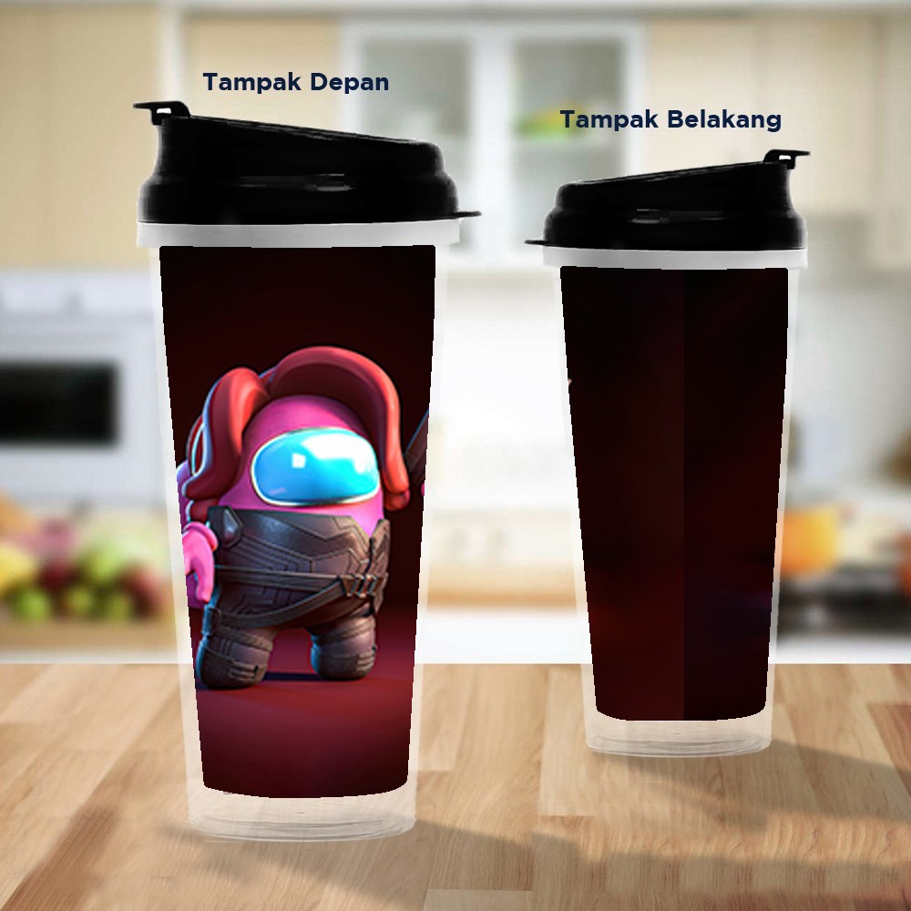 Pusat Mode Tumbler/Tempat Minum Design Among Us Black Widow