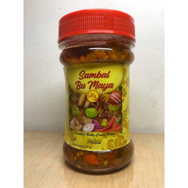 

SAMBAL BABY CUMI PETAI BU MAYA ( berat isi 130 gr )