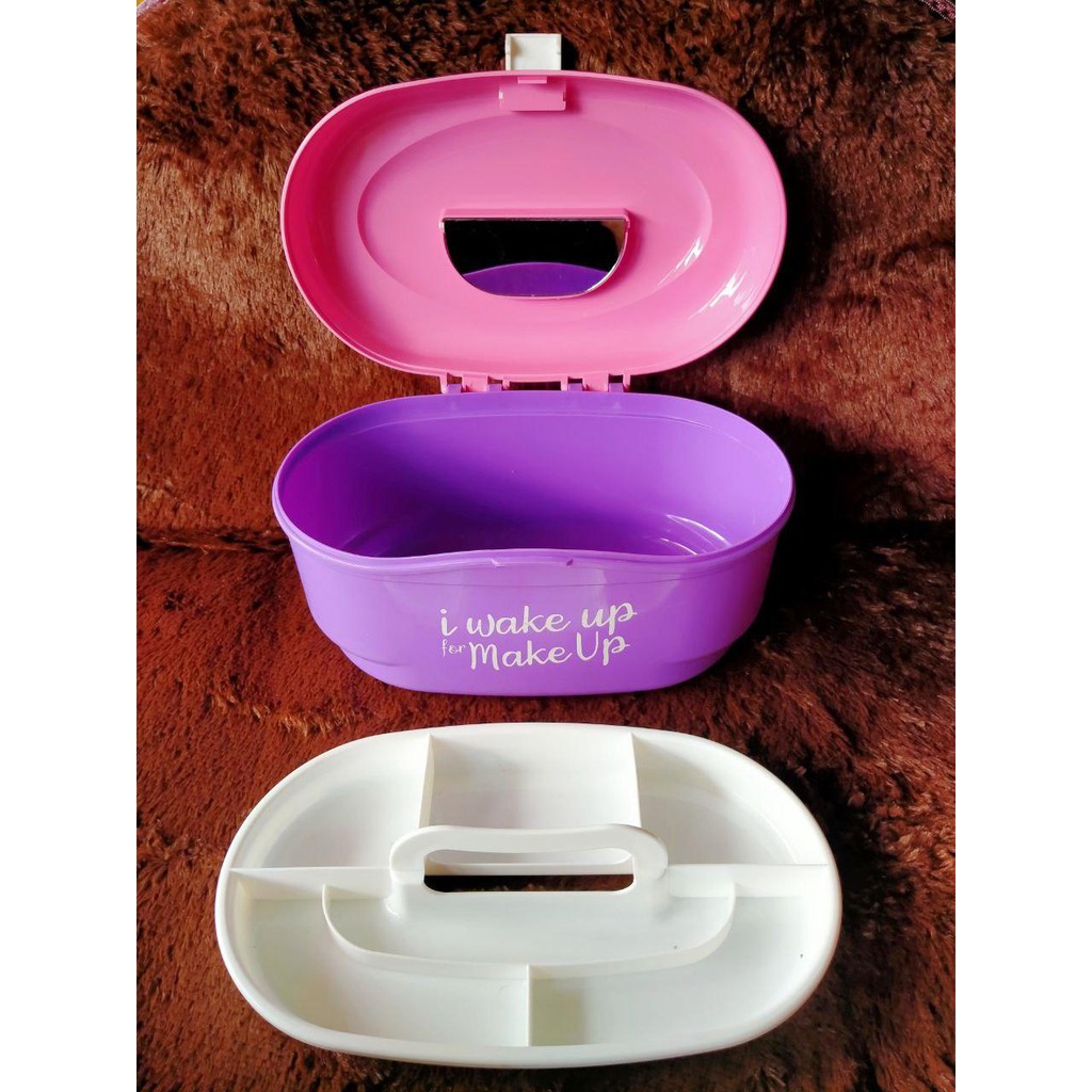 Tempat Kosmetik TORELLO Cosmetic Case Mini Mirror CC102 Plastik Technoplast Original